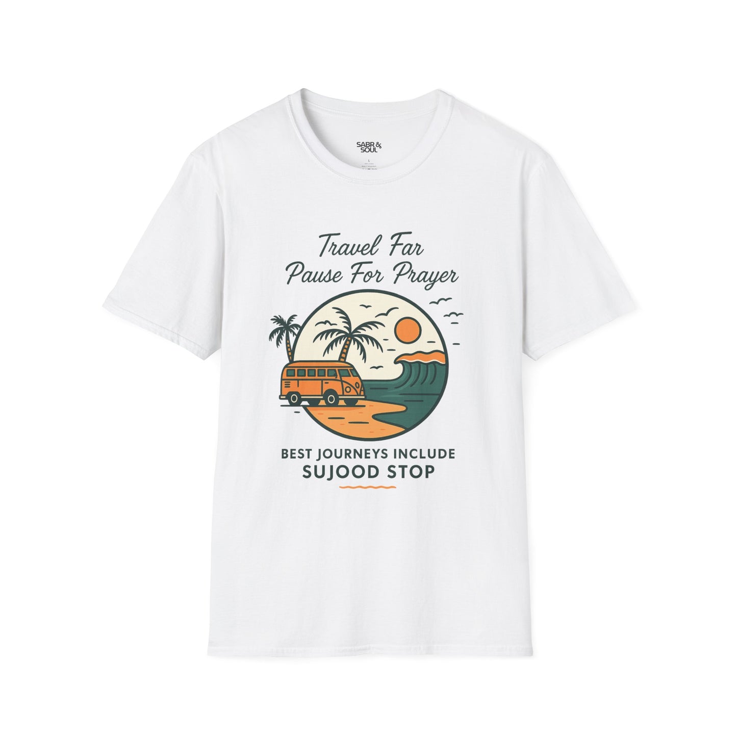 Unisex T-Shirt – Parked for Prayer (Waves Can Wait, Best Pit Stop of the Day)