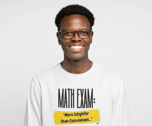Long Sleeve Tee - Math Exam: More Istighfar than Calculations