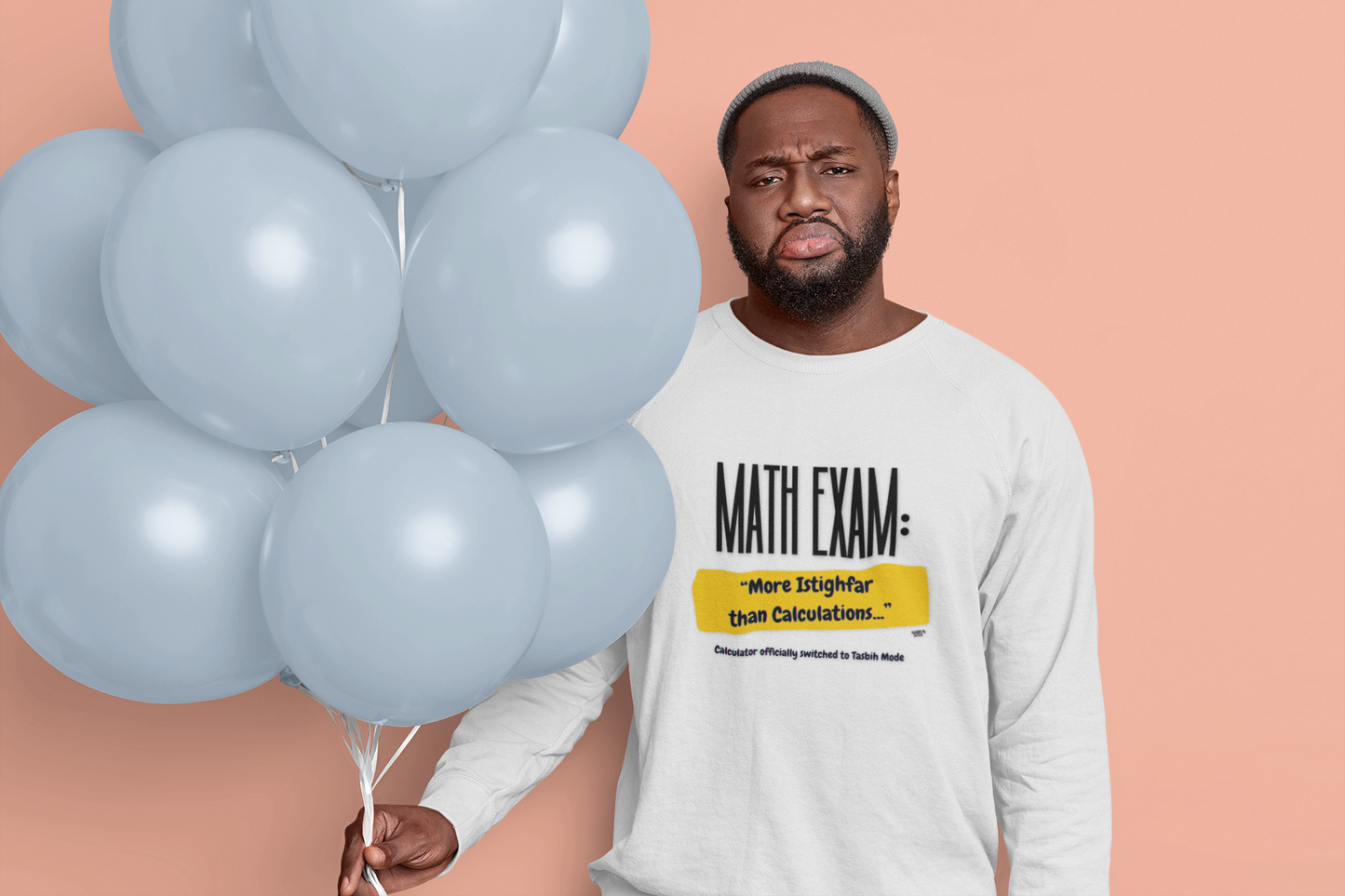 Long Sleeve Tee - Math Exam: More Istighfar than Calculations