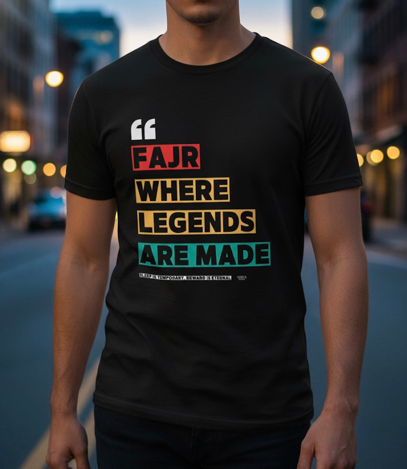 Unisex T-Shirt - Fajr Where Legends Are Made