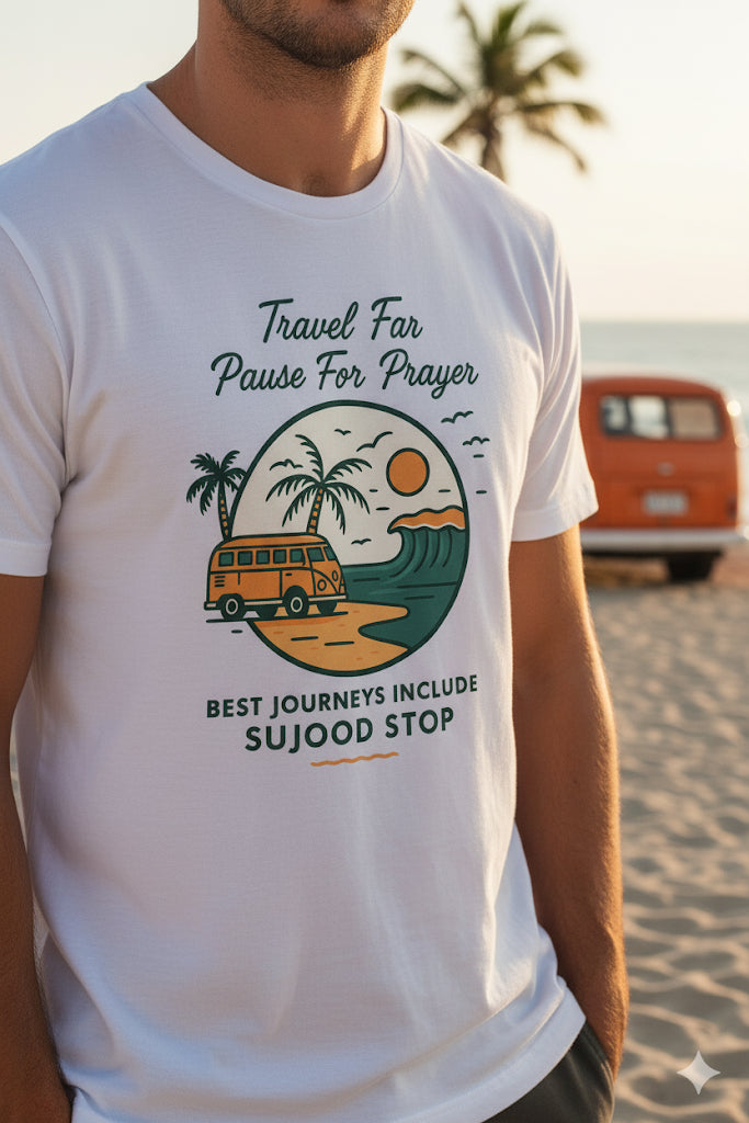 Unisex T-Shirt – Parked for Prayer (Waves Can Wait, Best Pit Stop of the Day)