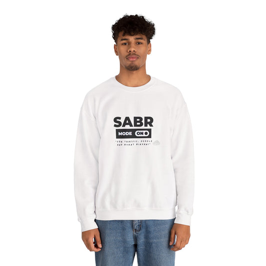 Unisex Crewneck Sweatshirt – Sabr Mode On. For Traffic, People, and Burnt Biryani.
